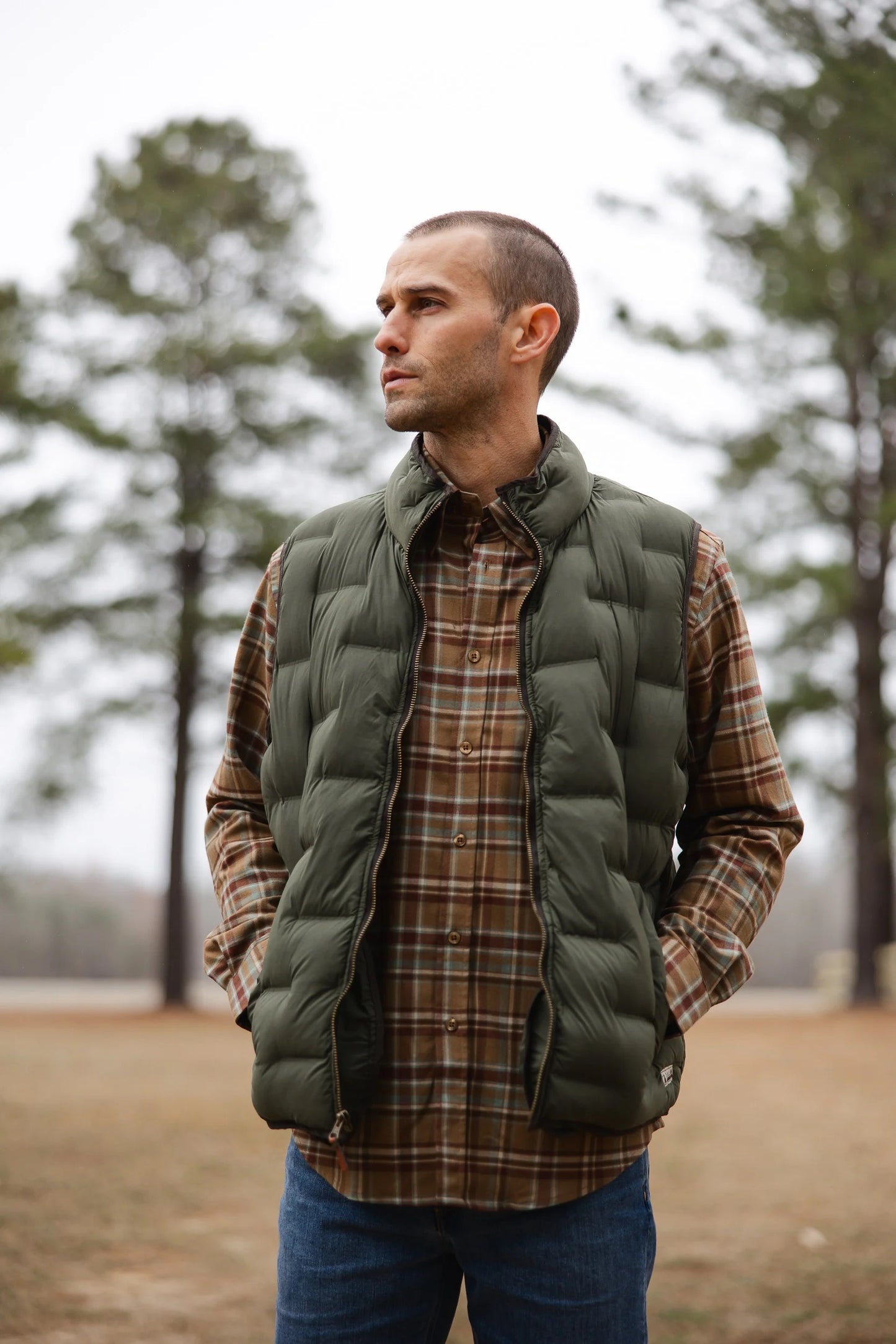 Local Boy Cypress Vest (Olive Brown)