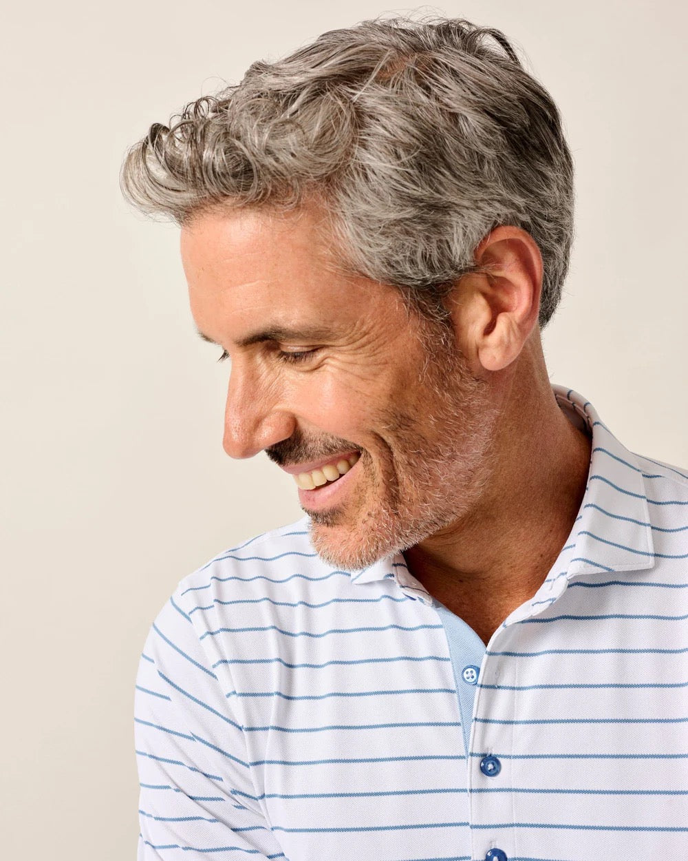 Johnnie-O Performance Mesh Polo - Kerwin White Tide
