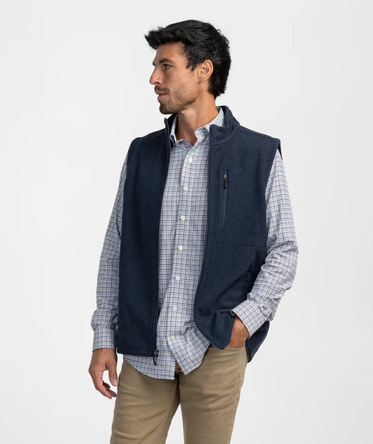 Southern Shirt Brushline Fleece Vest - Eclipse