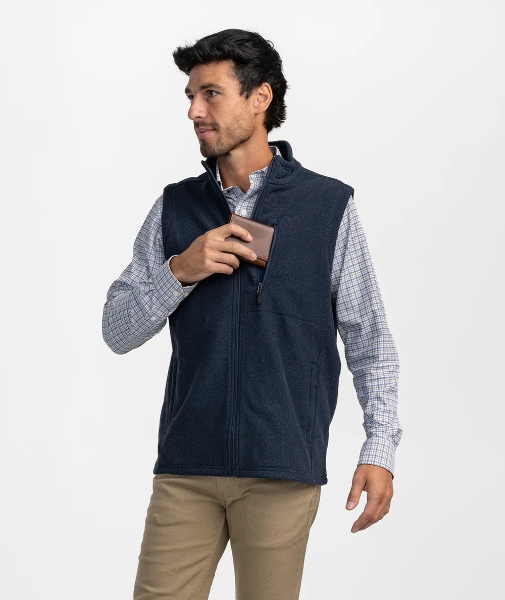 Southern Shirt Brushline Fleece Vest - Eclipse