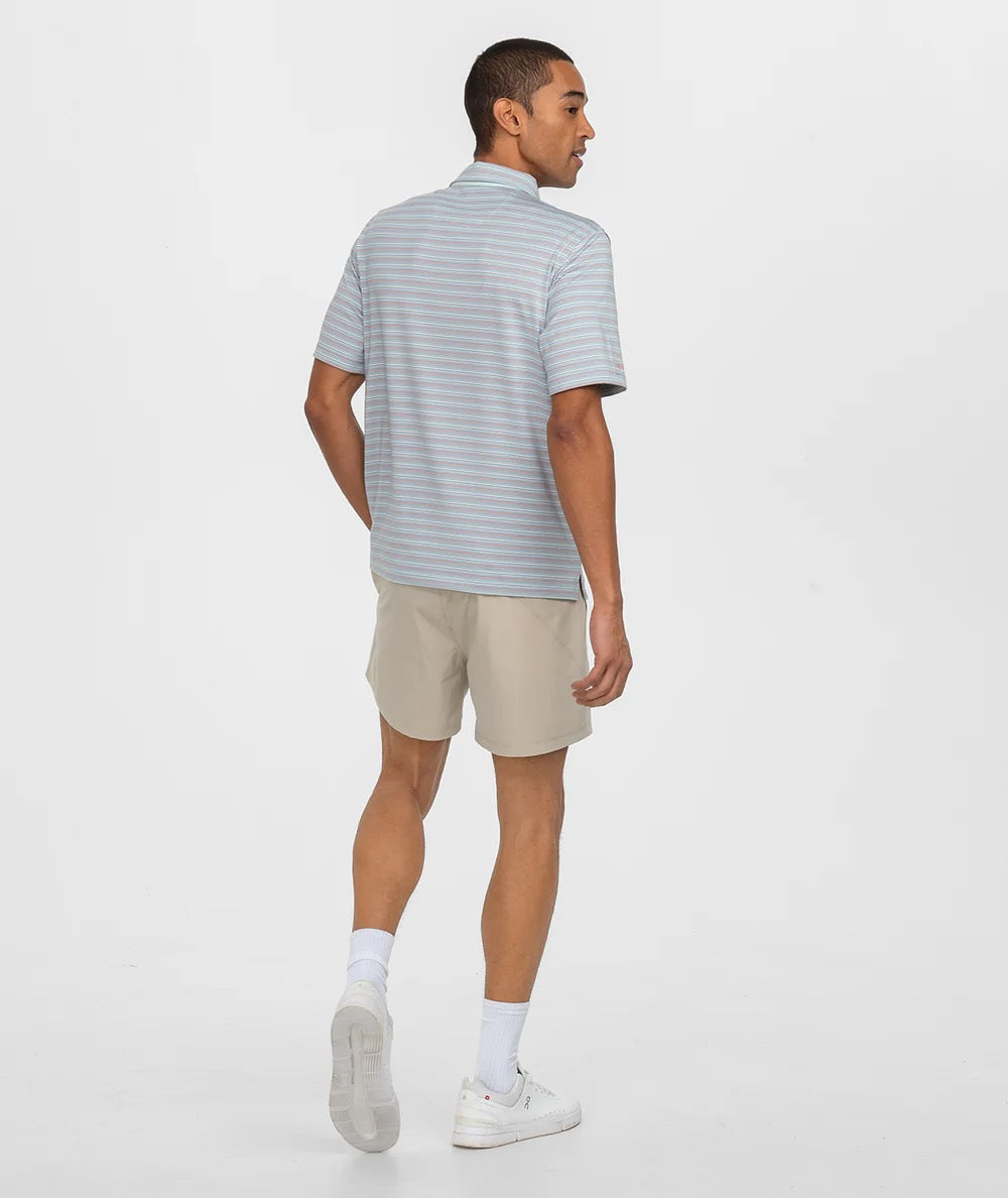 Southern Shirt Sawgrass Stripe Polo (Blue Dream)