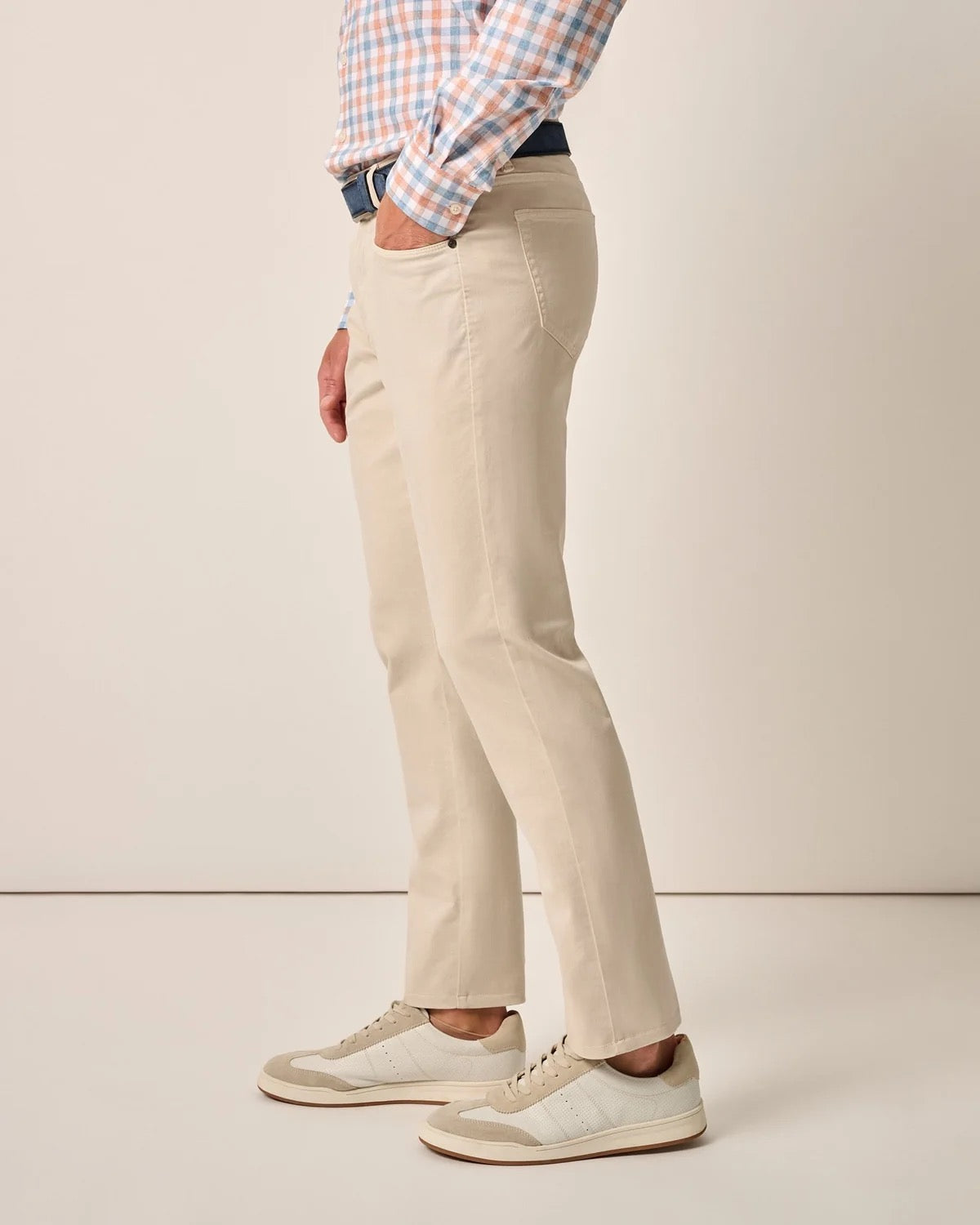 Johnnie-O Carmel Sateen 5-Pocket Pant Stone