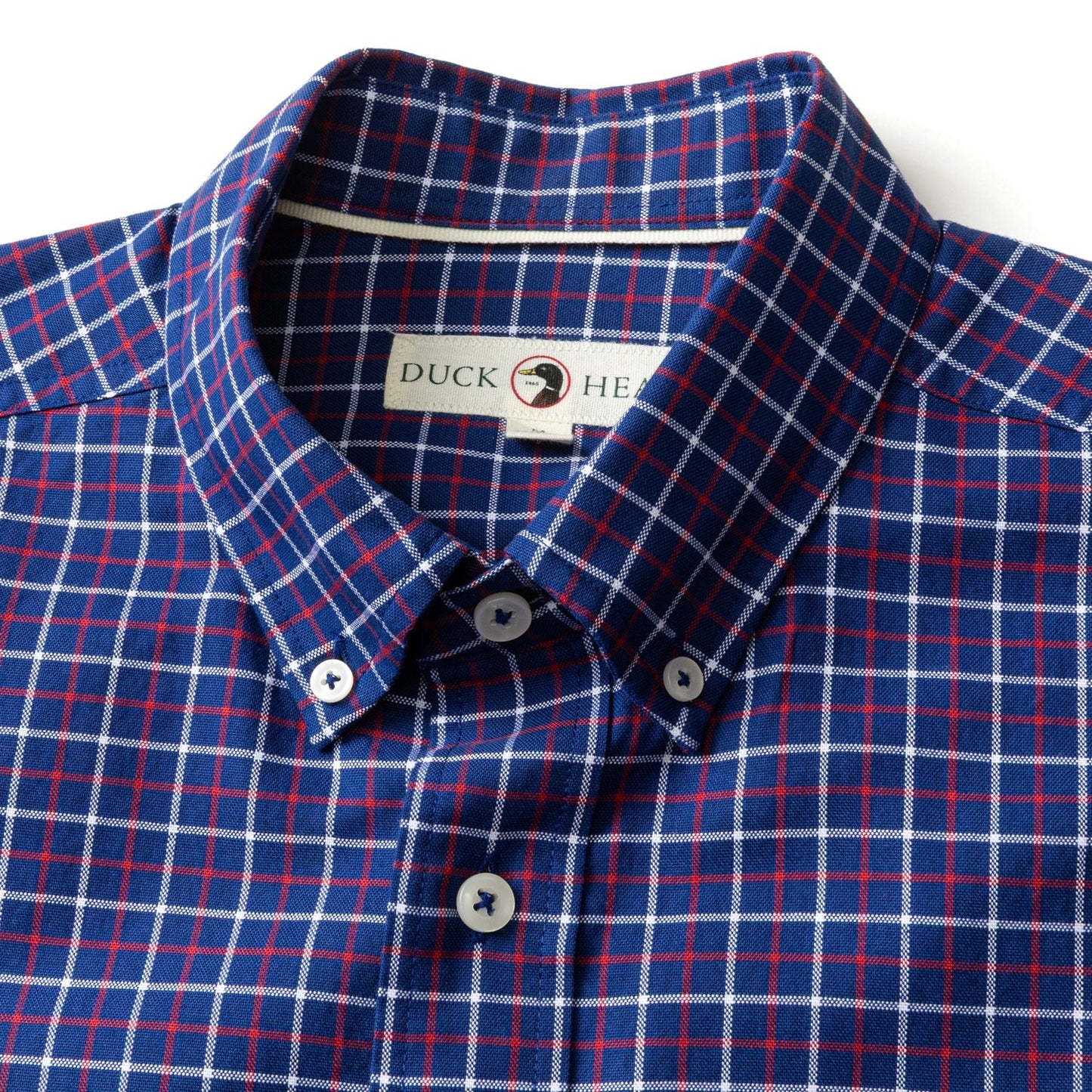 Duck Head Cotton Oxford Sport Shirt (Kline Plaid)