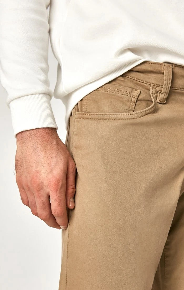 Mavi Matt Relaxed Straight Leg Pants (British Khaki Twill)