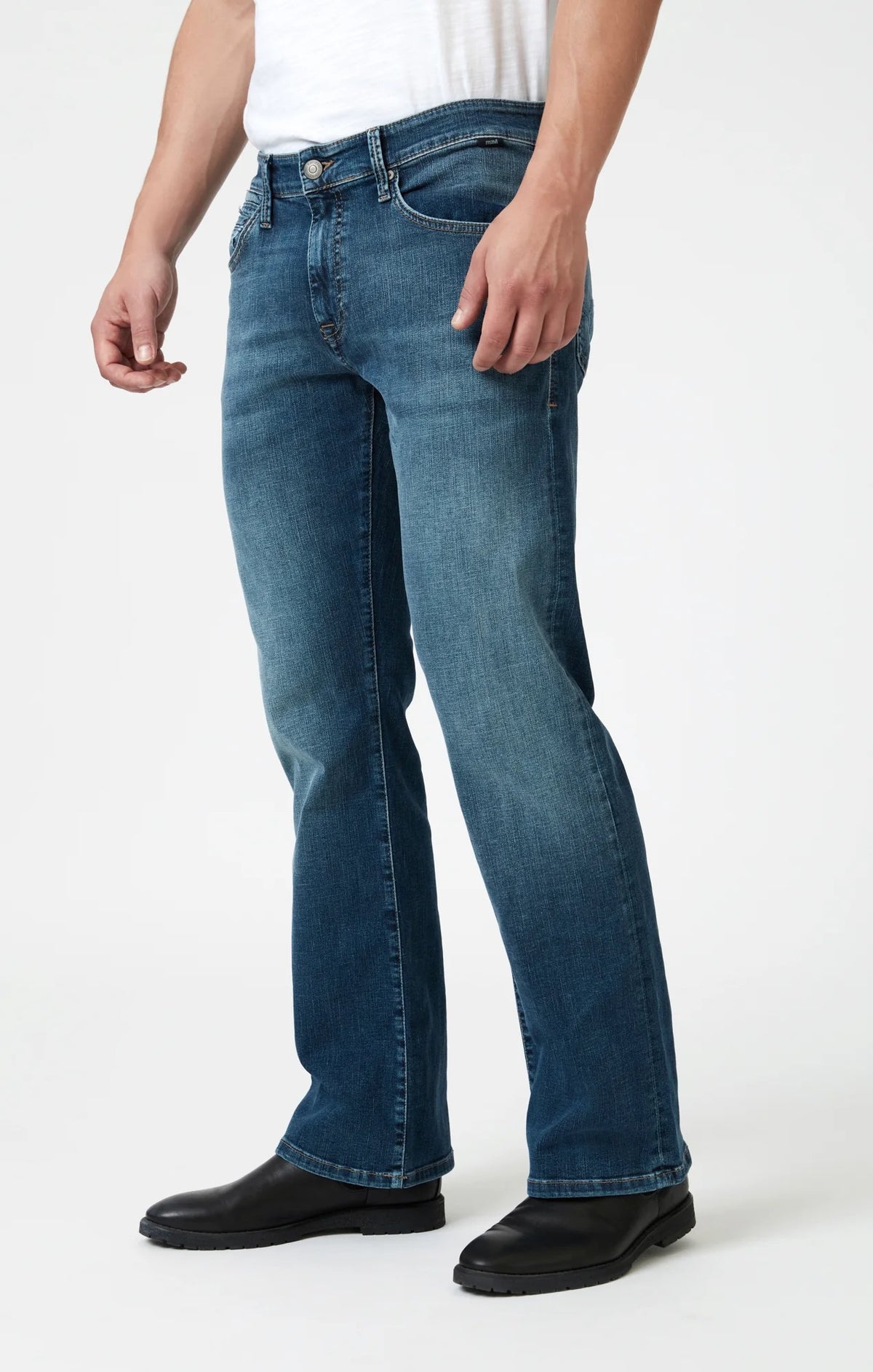 Mavi Josh Bootcut Jeans (Mid Brushed Organic Move)