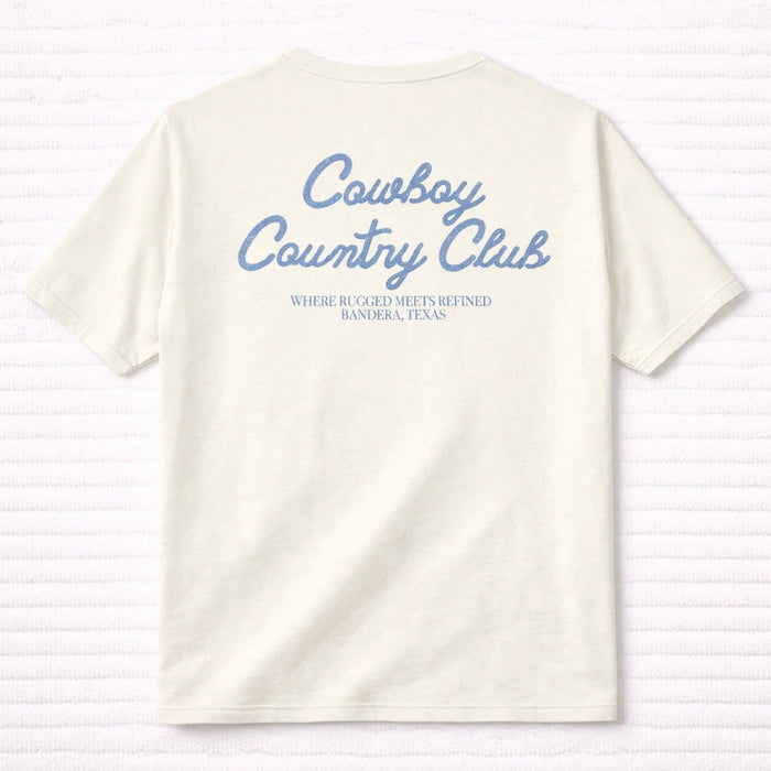 Cowboy Country Club - Club Script Tee (Blue)