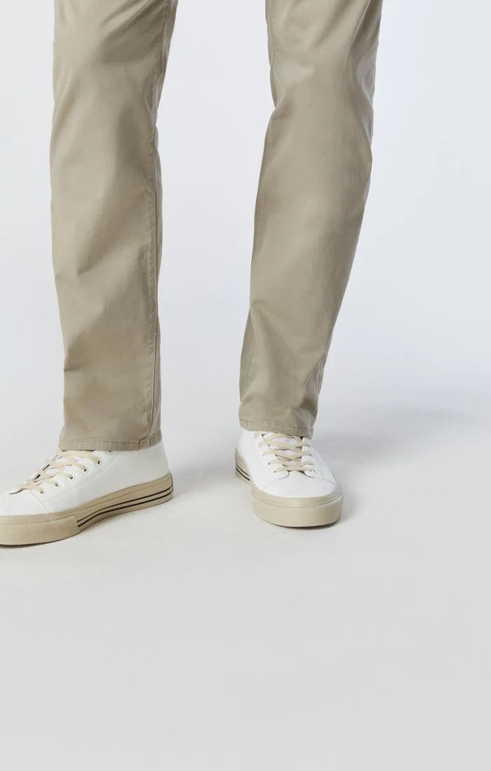 Mavi Zach Straight Leg Pants (Beige Twill)