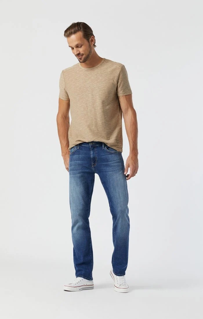 Mavi Zach Straight Leg Pants (Mid Brushed Organic Move)