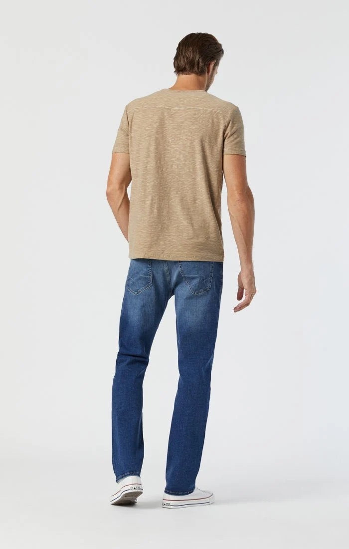 Mavi Zach Straight Leg Pants (Mid Brushed Organic Move)