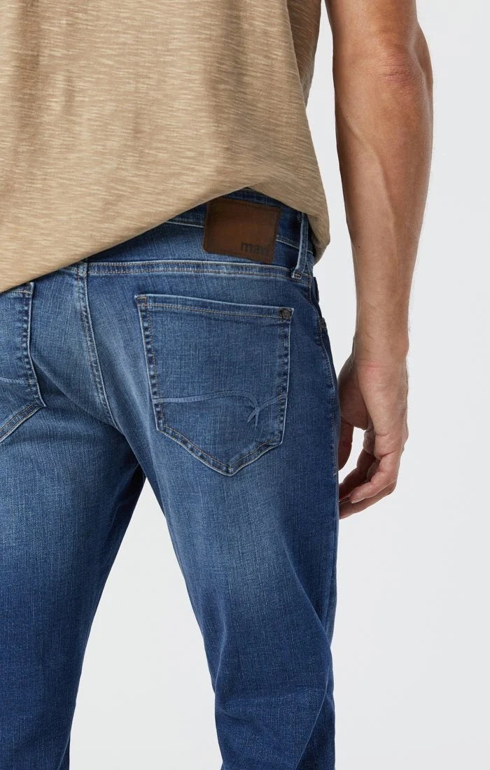 Mavi Zach Straight Leg Pants (Mid Brushed Organic Move)