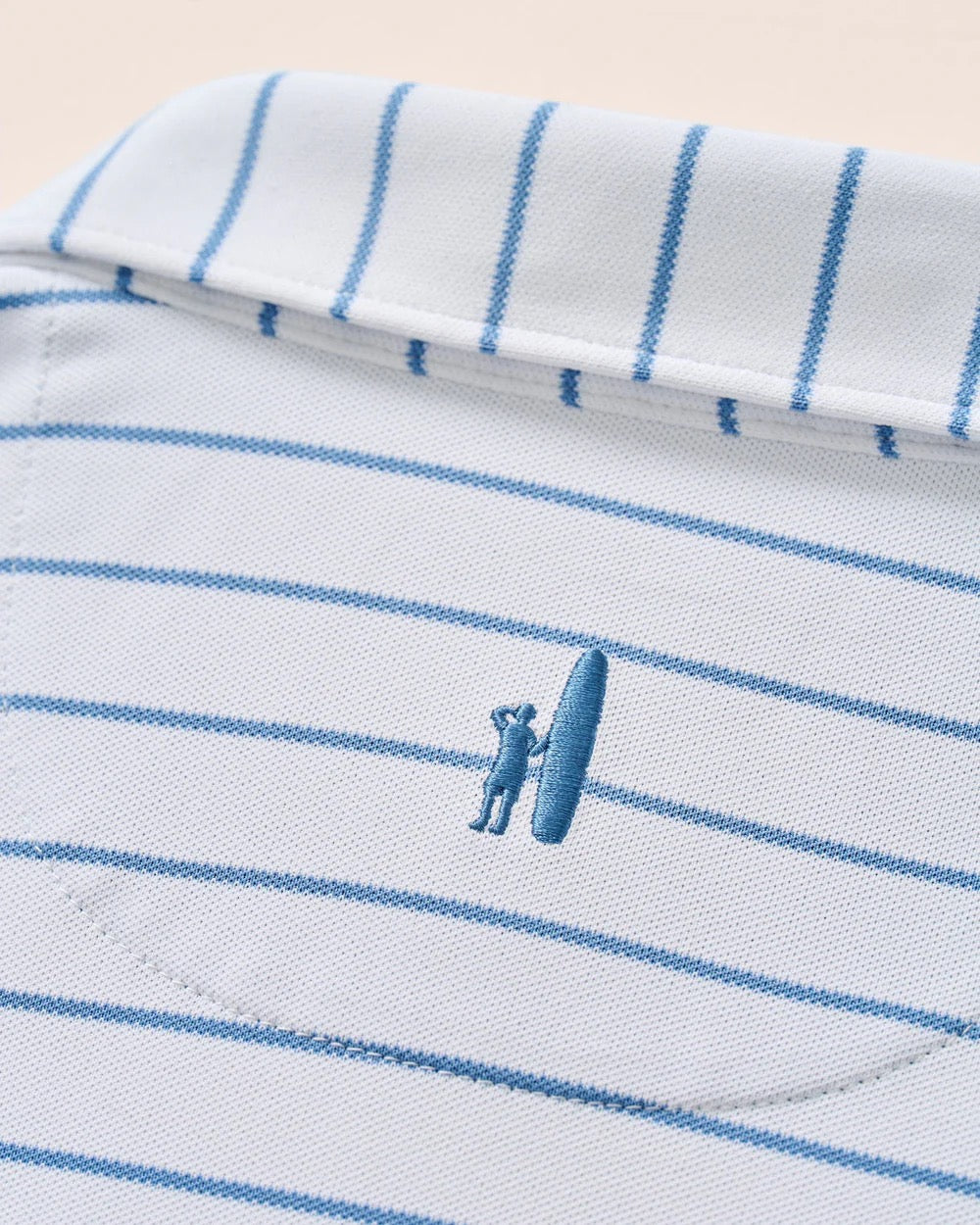 Johnnie-O Performance Mesh Polo - Kerwin White Tide