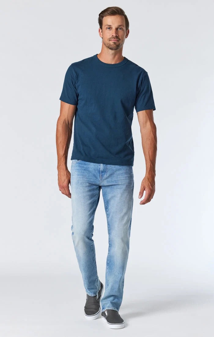 Mavi Zach Straight Leg Jeans (Light Foggy Feather Blue)