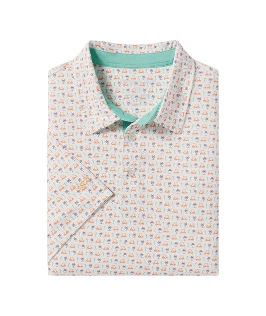 Southern Shirt Par Fore Printed Polo (Palm Drive)