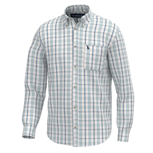 Local Boy Sherry Dress Shirt - Spearmint/Plum/Peach