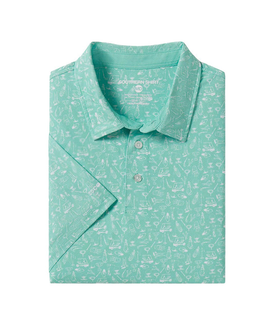 Southern Shirt MotionTech Printed Polo (Paradise)