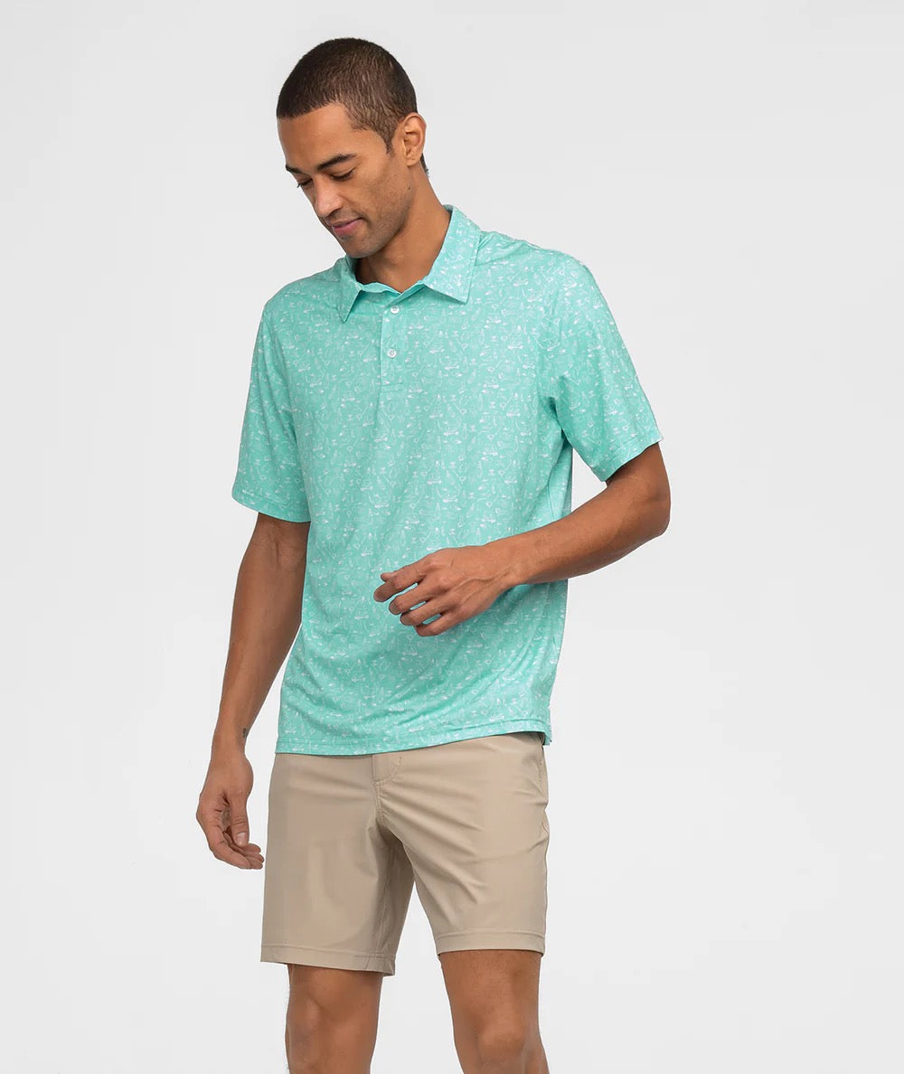 Southern Shirt MotionTech Printed Polo (Paradise)