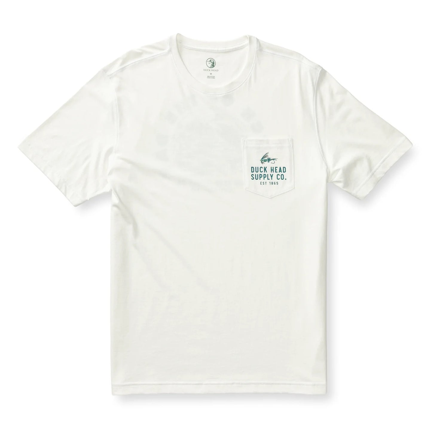 Duck Head Catch Of The Day Short Sleeve T-Shirt -Soft White