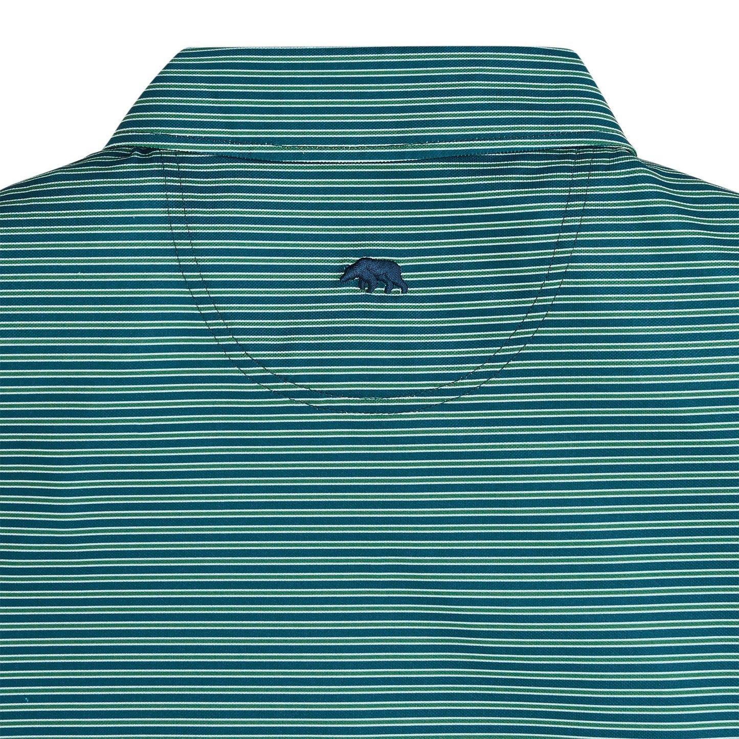 Onward Reserve Trophy Stripe Performance Pique Polo - Blue Wing Teal