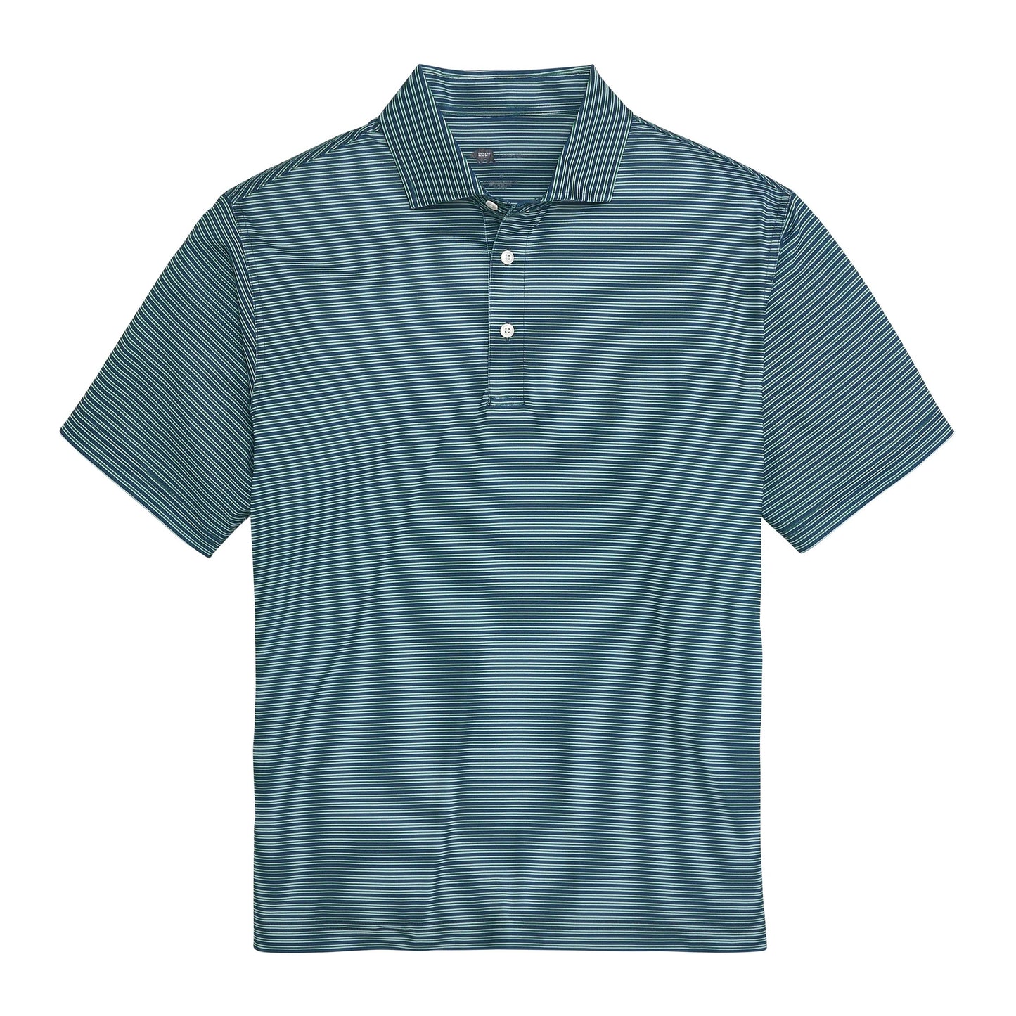 Onward Reserve Trophy Stripe Performance Pique Polo - Blue Wing Teal