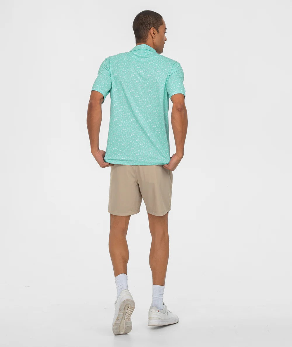 Southern Shirt MotionTech Printed Polo (Paradise)