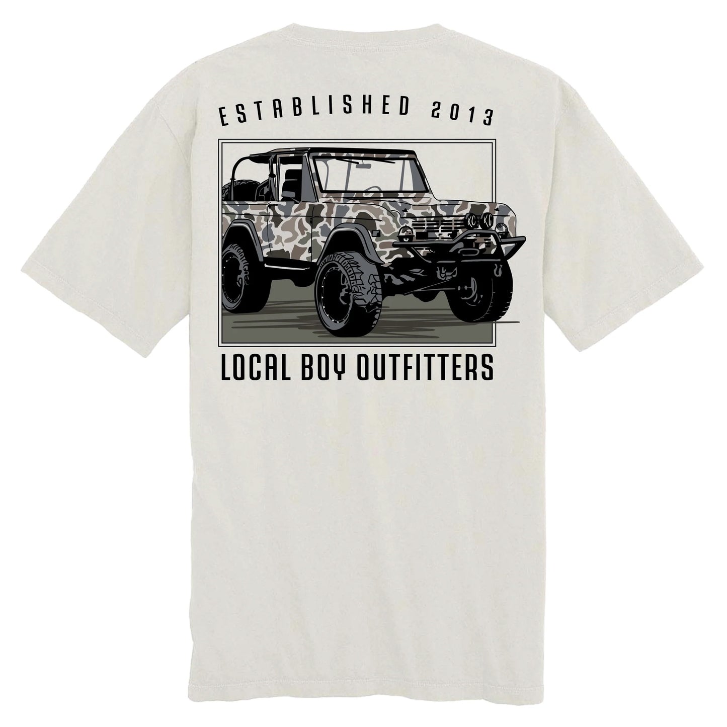 YOUTH Local Boy Bronco LCF SS Tee - Silver