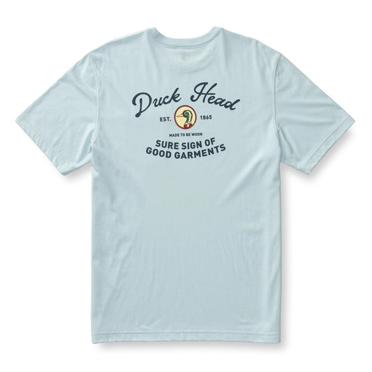 Duck Head Vintage Graphic T-Shirt- Sky Blue Heather