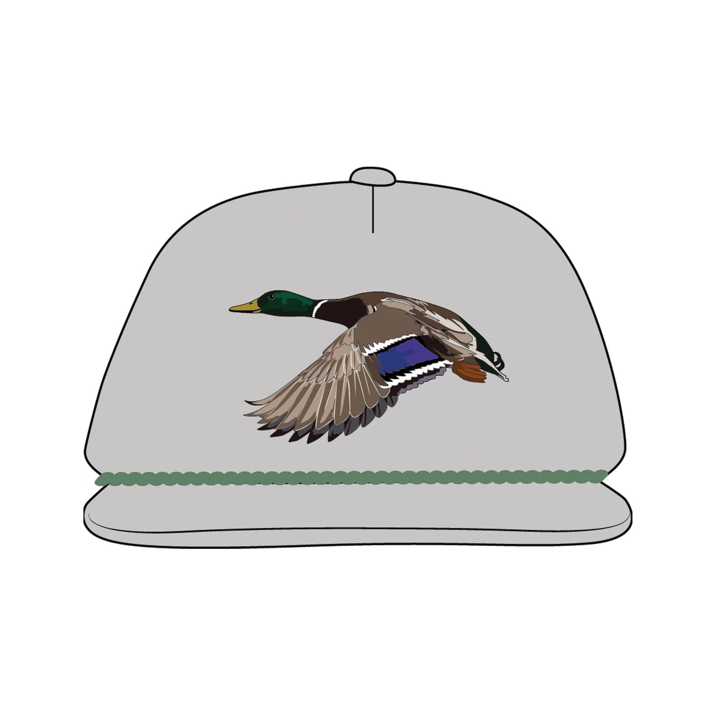 YOUTH Local Boy Mr Mallard LP Rope Hat - Cool Gray