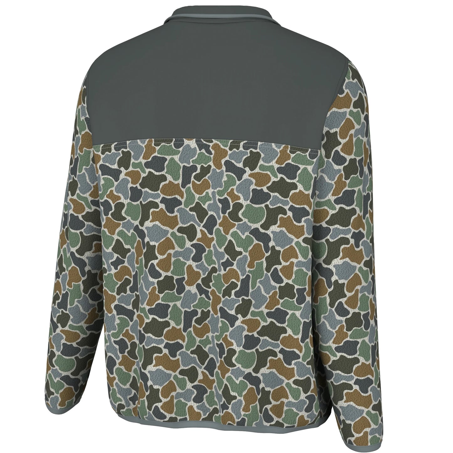 Local Boy Quarter Snap Pullover (Forest Camo Bluff)
