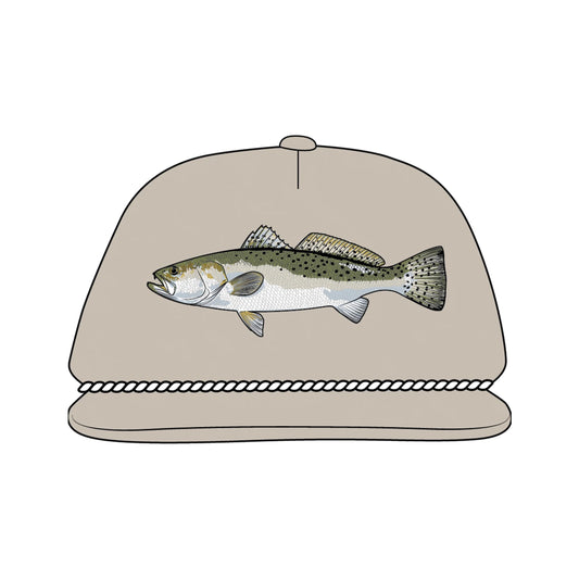 YOUTH Local Boy Sea Trout LP Rope Hat - Light Khaki
