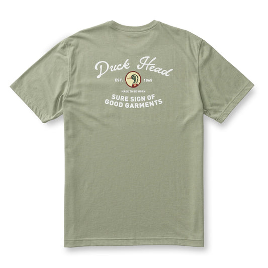 Duck Head Vintage Graphic T-Shirt- Slate Green Heather