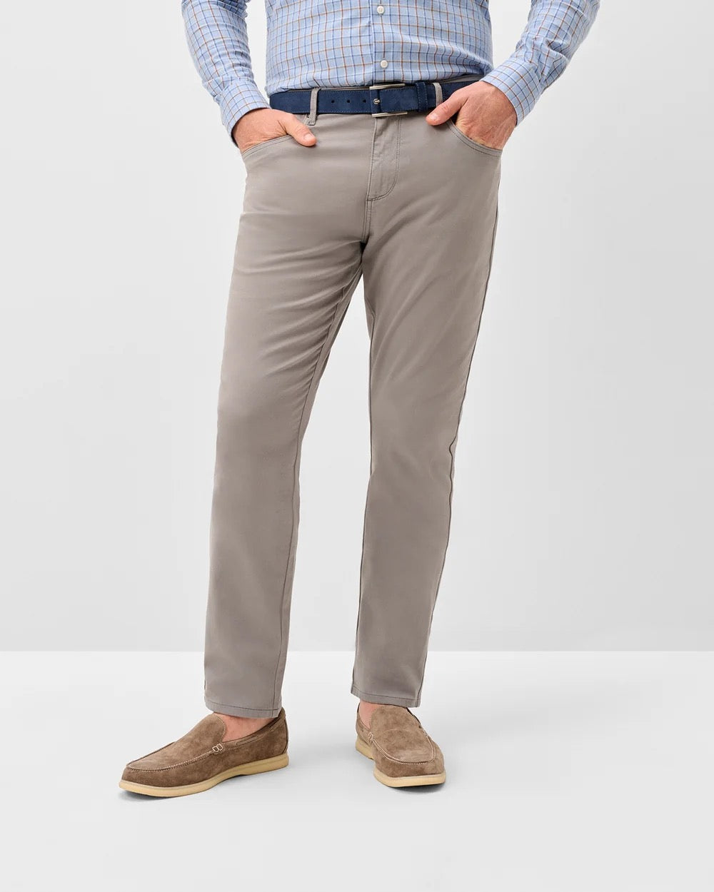 Johnnie-O Carmel Sateen 5-Pocket Pant Thunder
