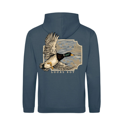 Local Boy Greenhead Flight Cotton Hoodie- (Airforce Blue)