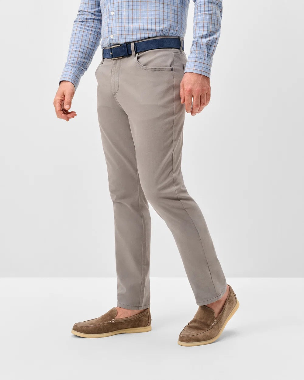 Johnnie-O Carmel Sateen 5-Pocket Pant Thunder