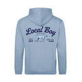 Local Boy Bird Dog Arch Cotton Hoodie- (Sky Blue)