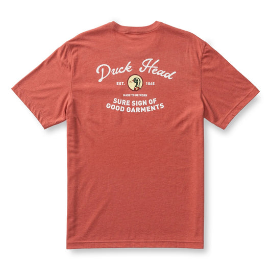 Duck Head Vintage Graphic T-Shirt- Rosewood Heather