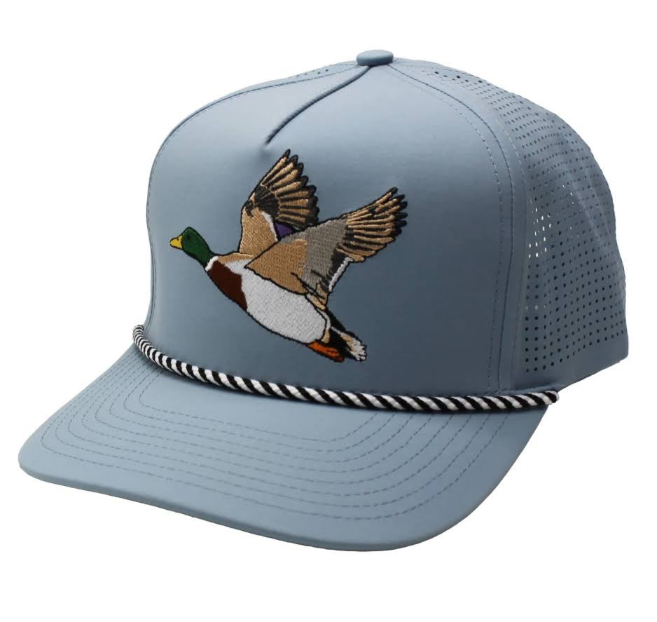 Local Boy Mallard Perf Rope Hat - Light Blue