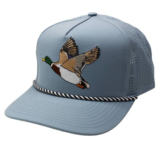 Local Boy Mallard Perf Rope Hat - Light Blue