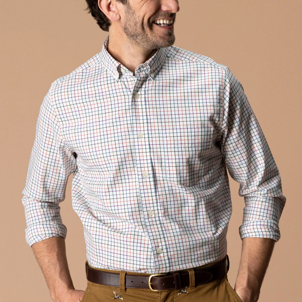 Duck Head Cotton Twill Sport Shirt - Weathered Rose