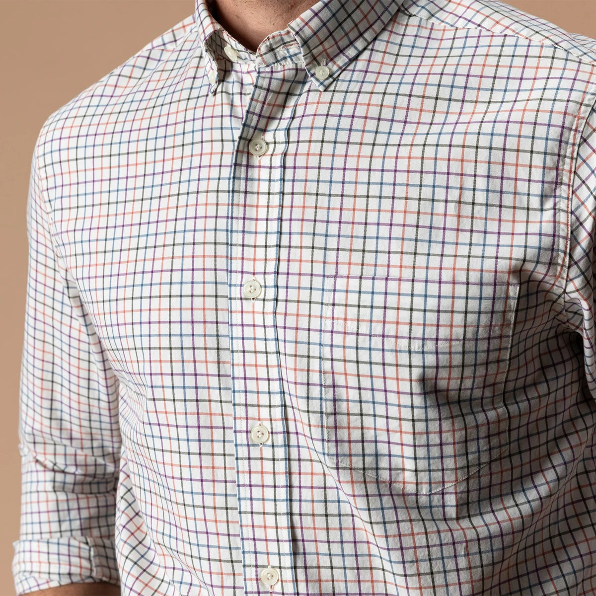 Duck Head Cotton Twill Sport Shirt - Weathered Rose