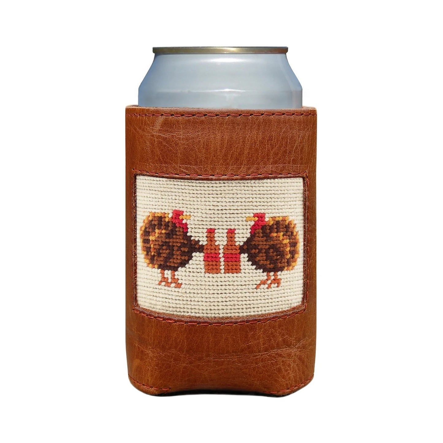 Smathers & Branson Turkey Day Drinking Can Cooler (Light Khaki)