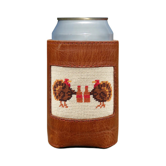 Smathers & Branson Turkey Day Drinking Can Cooler (Light Khaki)