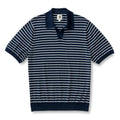 Duck Head Reeves Striped Sweater Polo- Navy