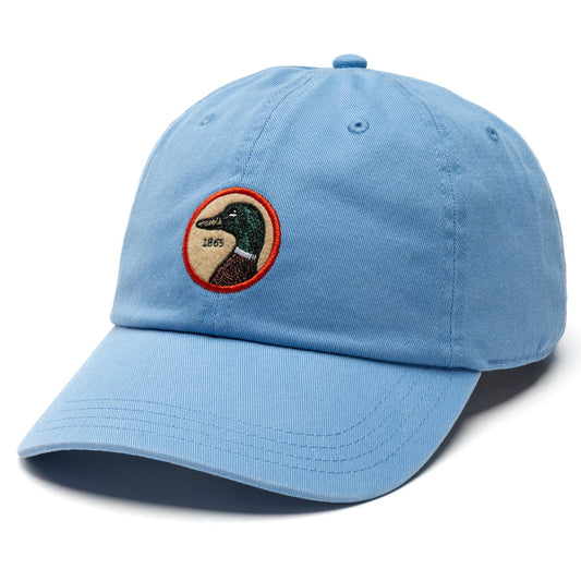 Duck Head Circle Patch Twill Hat (Cornflower Blue)