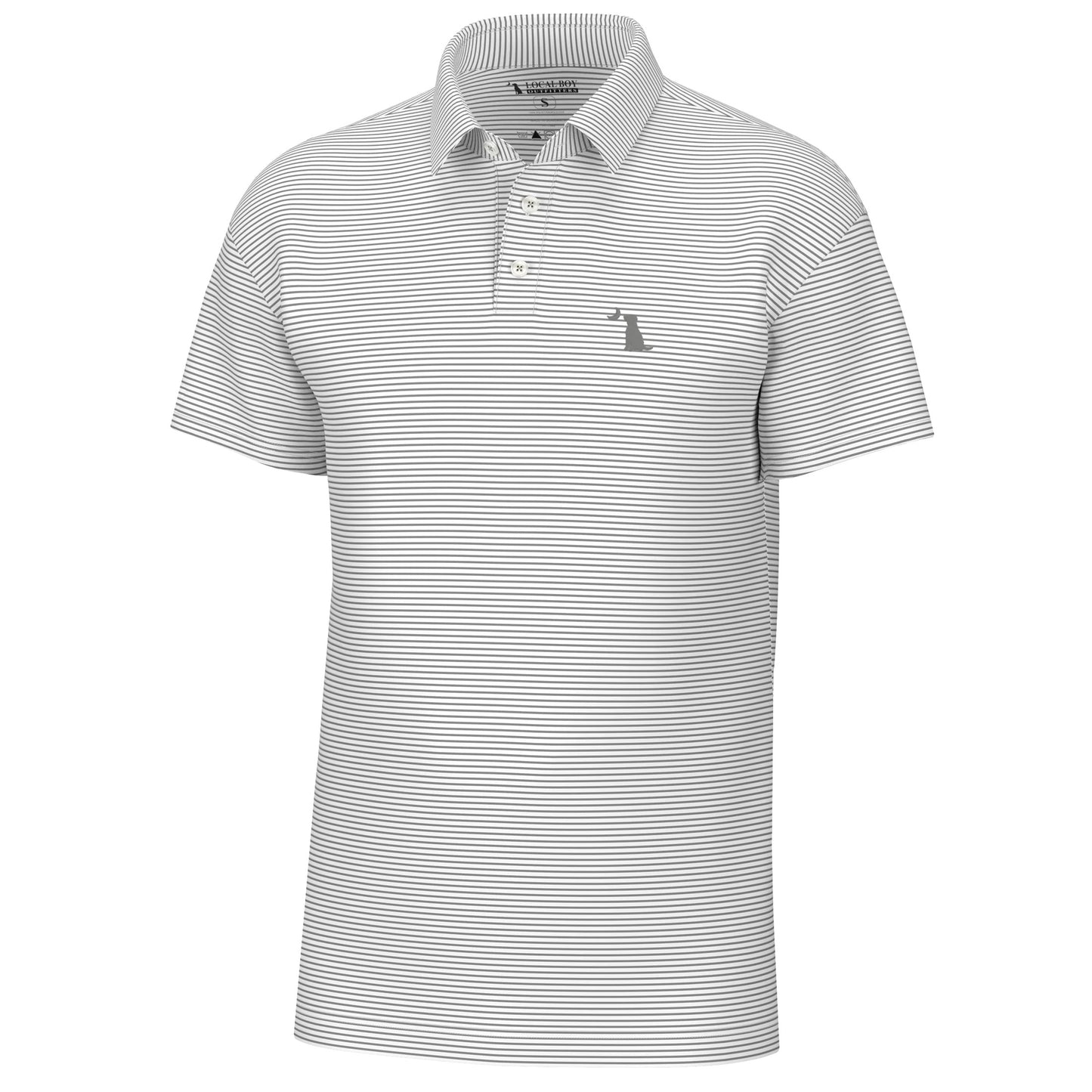Local Boy Driftwood Polo (Cool Gray)