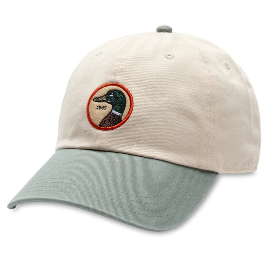 Duck Head Circle Patch Twill Hat (Cream)