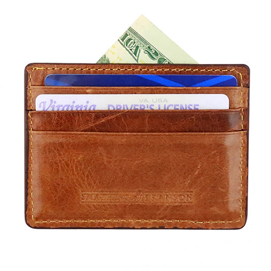 Smathers & Branson American Flag Card Wallet (Dark Navy)