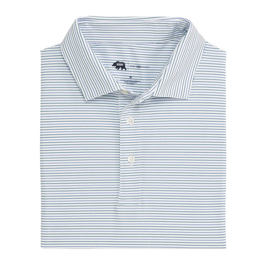 Onward Reserve Driver Stripe Performance Polo - Mallard Green