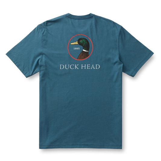 Duck Head Logo Short Sleeve T-Shirt (Teal Blue)