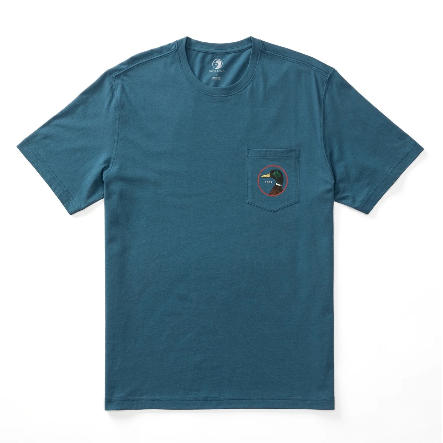 Duck Head Logo Short Sleeve T-Shirt (Teal Blue)