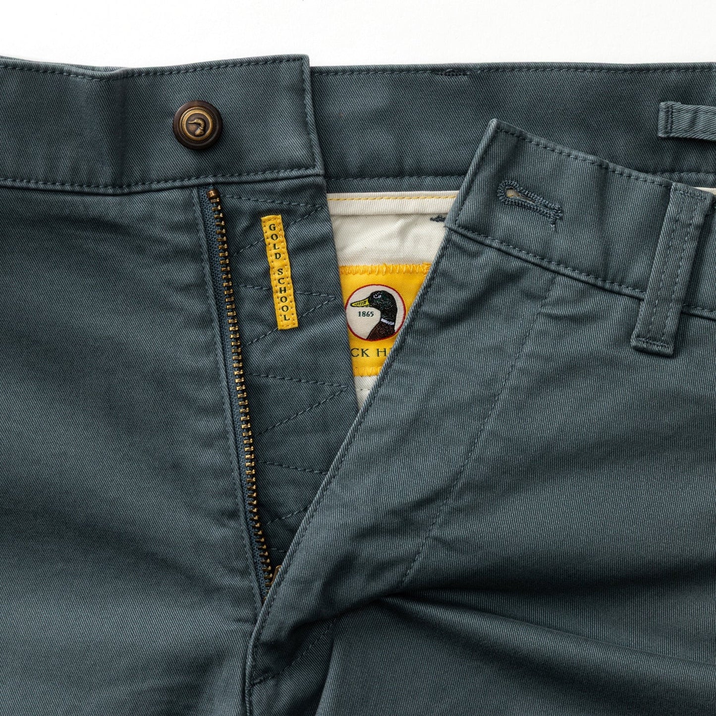Duck Head 7" Gold School Chino Short- Stormy Blue